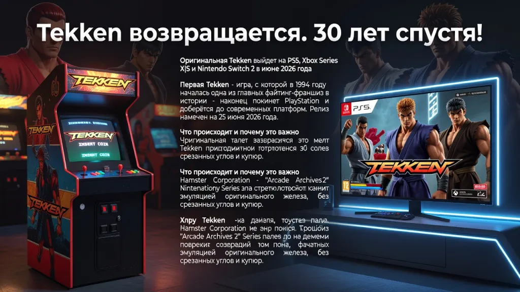 Tekken возвращается. 30 лет спустя!