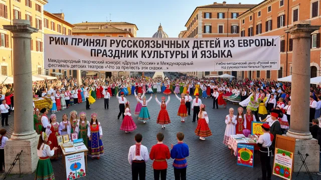 Рим принял русскоязычных детей из Европы. Праздник культуры и языка